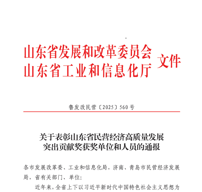 成山集团总裁、环球国际总裁兼首席执行官车宝臻荣膺山东省民营经济高质量发展突出贡献奖